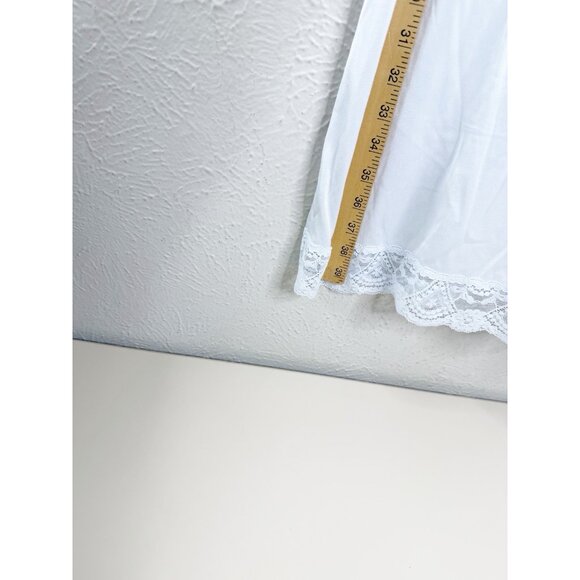 VTG 70's Sz 34 F Vassarette Pale Blue LACE-underneath It All-NYLON FULL SLIP EUC - Picture 10 of 10